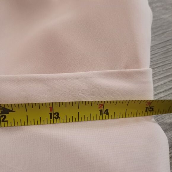 Symphony Of Venus Sheer Chiffon Covers Sweatheart Bodice Gown Blush Sze 12 Blush - Picture 10 of 13